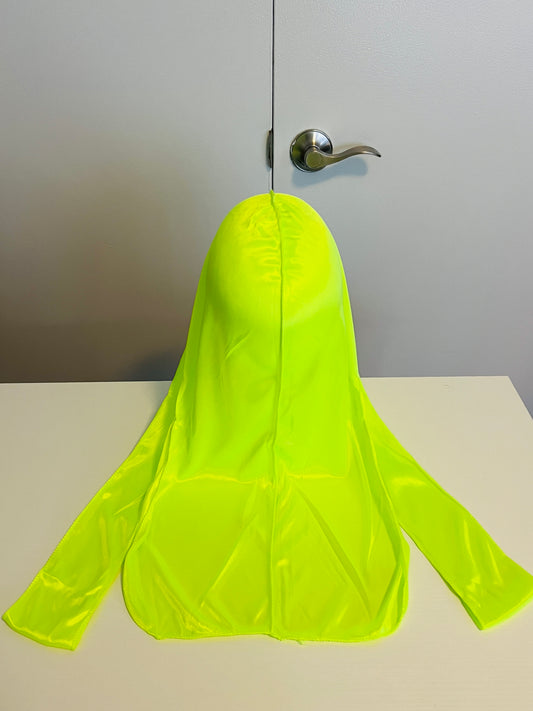Lime green silky durag