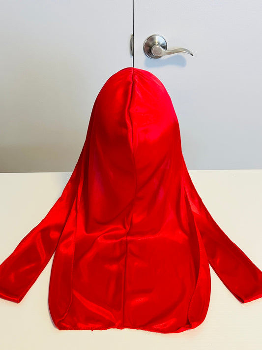 Red silky durag